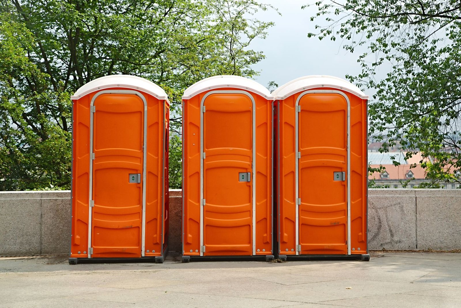 Portable toilets ready for delivery from O'Fallon Porta Potty Rentals